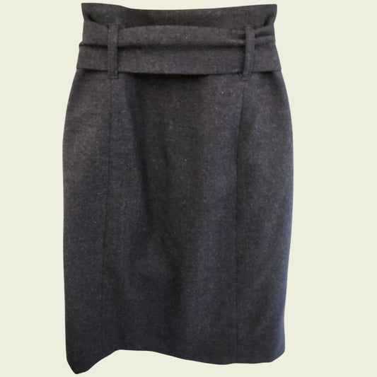Farhi by Nicole Farhi Grey Wool Skirt UK 8 US 4 EU 36 - Timelessfashions