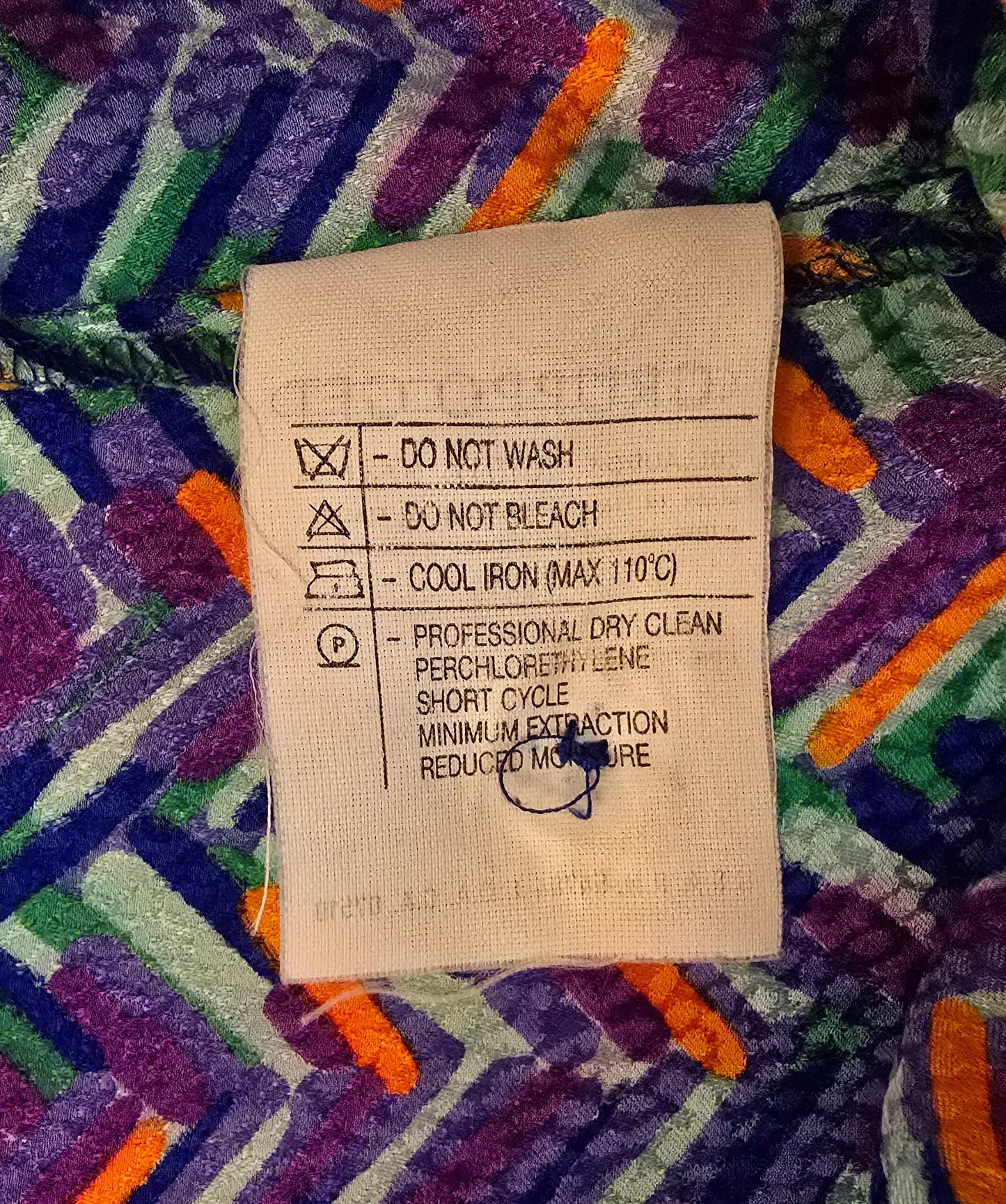 Valentino Miss V Vintage Silk Multicoloured Blouse UK 10 US 6 EU 38 IT 44 - Timelessfashions