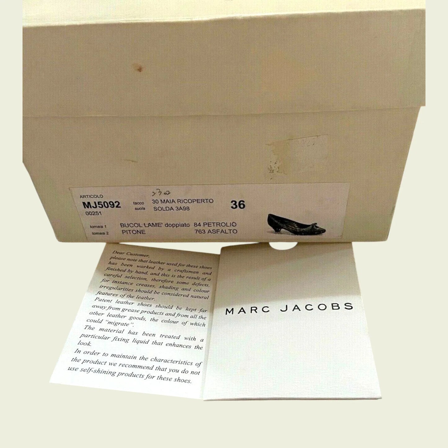 Marc Jacobs Black Low Heeled Court Shoes UK 3.5 US 6 EU 36 - Timelessfashions