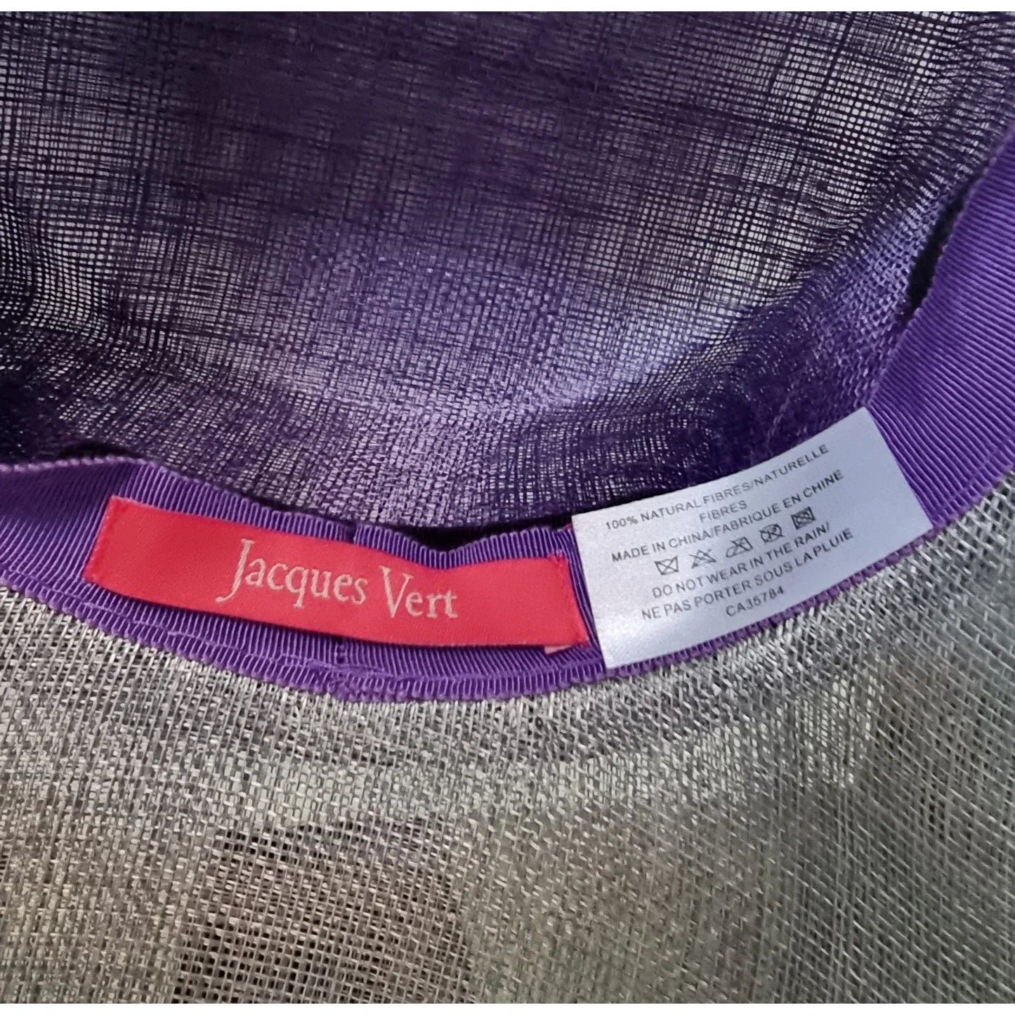 Jacques Vert Womens Purple & Grey Special Occasion Hat - Timelessfashions