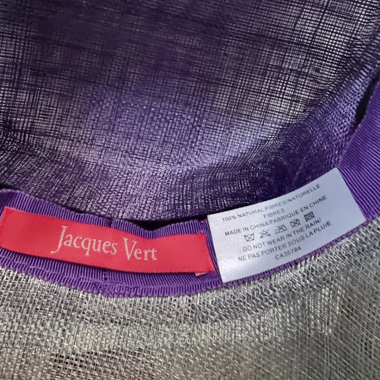 Jacques Vert Womens Purple & Grey Special Occasion Hat - Timelessfashions