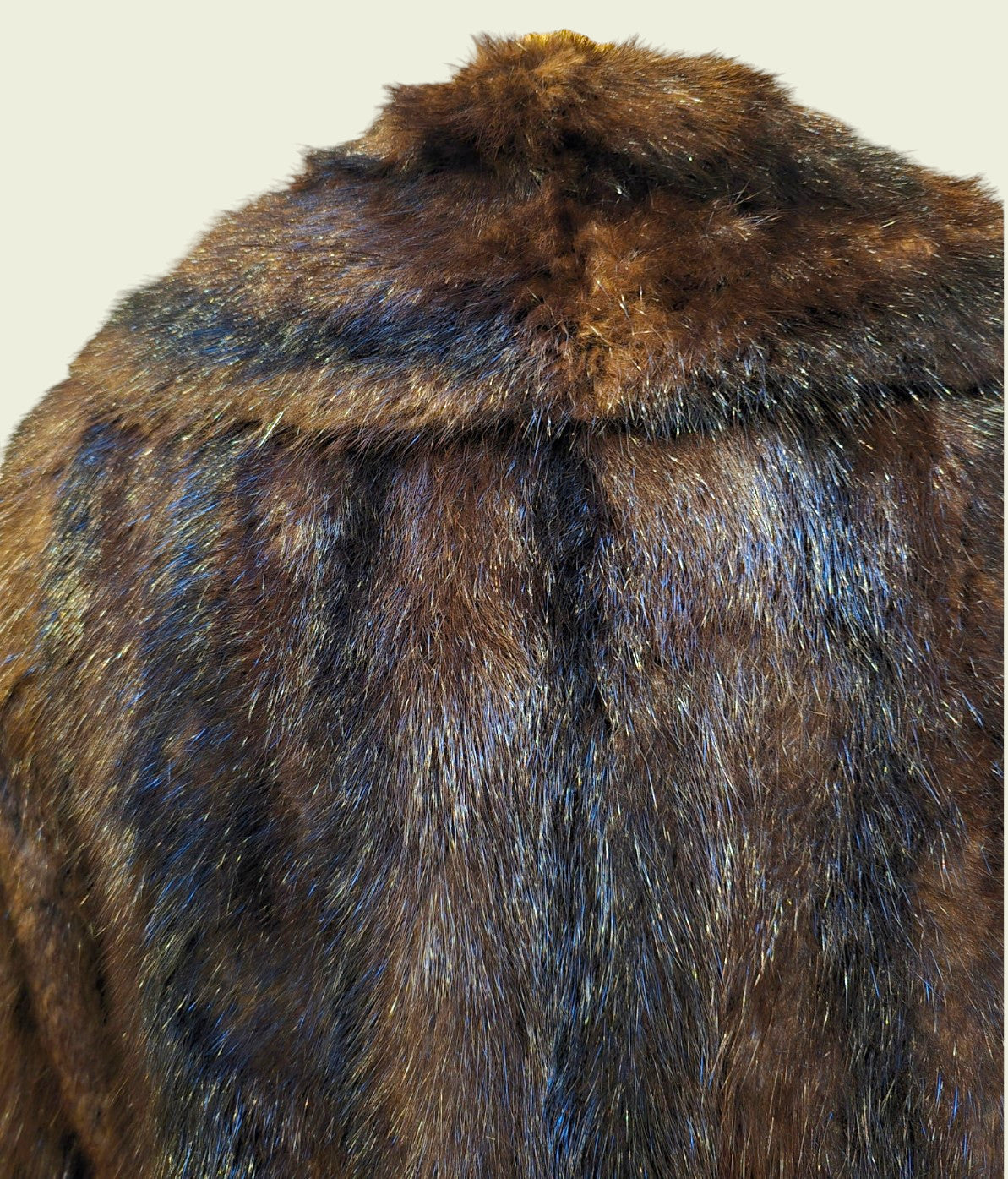 Close-up of brown fur texture