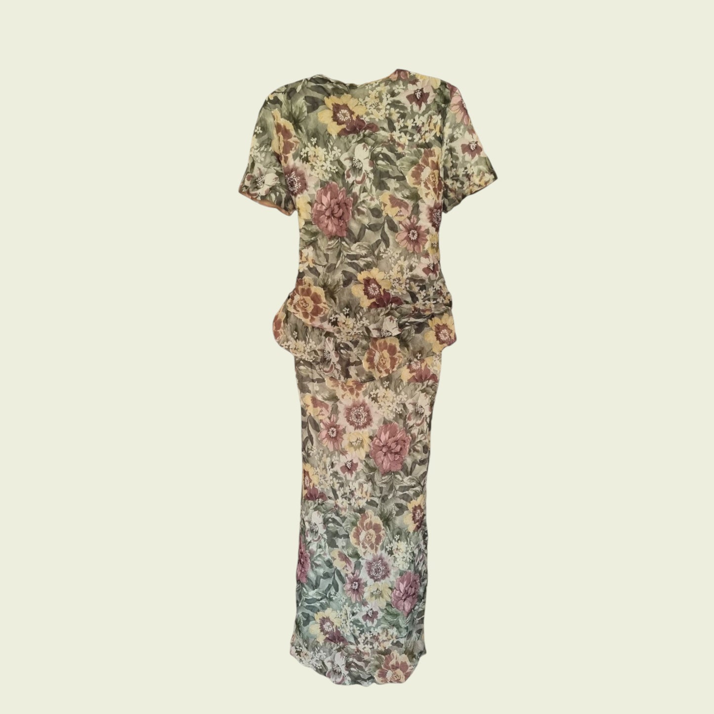Floral dress on a beige background