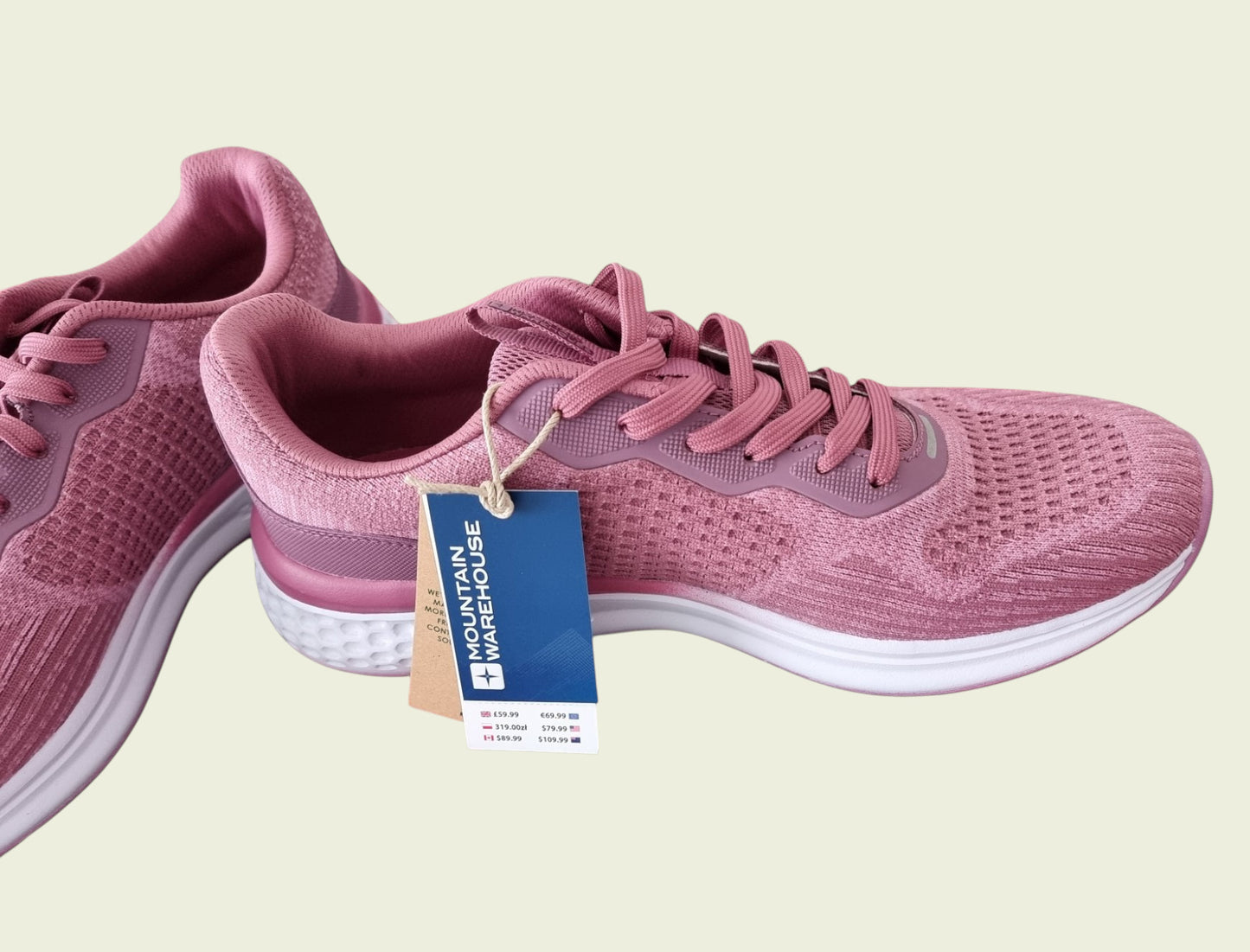 Mountain Warehouse Women’s Pink Running Shoes/Trainers UK 8 US 10 EU 41