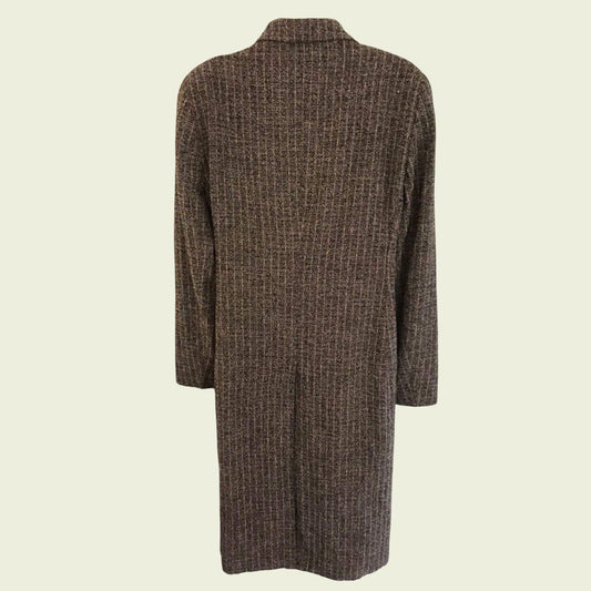 Planet Womens Grey & Pink Marl Wool Blend Coat UK 12 US 8 EU 40 - Timelessfashions