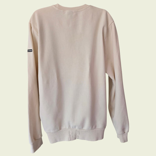 Beige sweatshirt on a light beige background