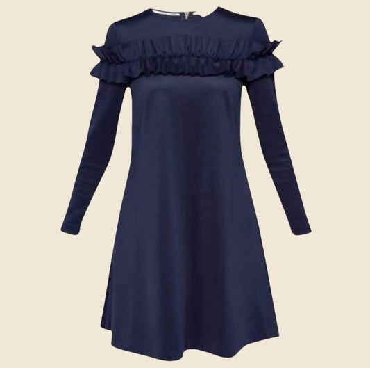 Ted Baker Navy Women's Zufara Ruffle Bodice Tunic UK 12 US 8 EU 40 - Timelessfashions