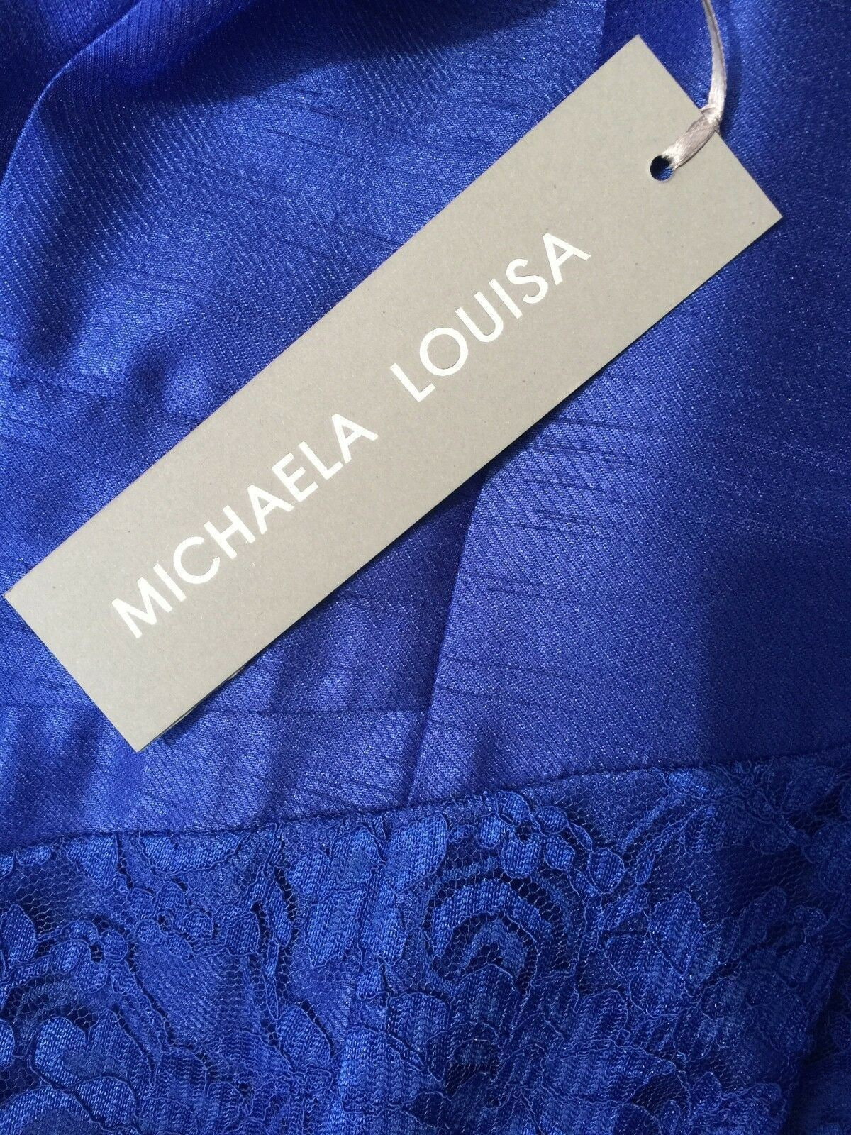 Michaela Louisa Royal Blue Lace Special Occasion Outfit UK 10 US 6 EU 38 Timeless Fashions