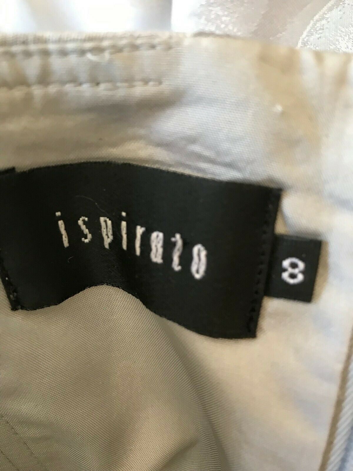 ISPIRATO Silver Grey Floral Special Occasion Outfit UK 8 US 4 EU 36 Timeless Fashions