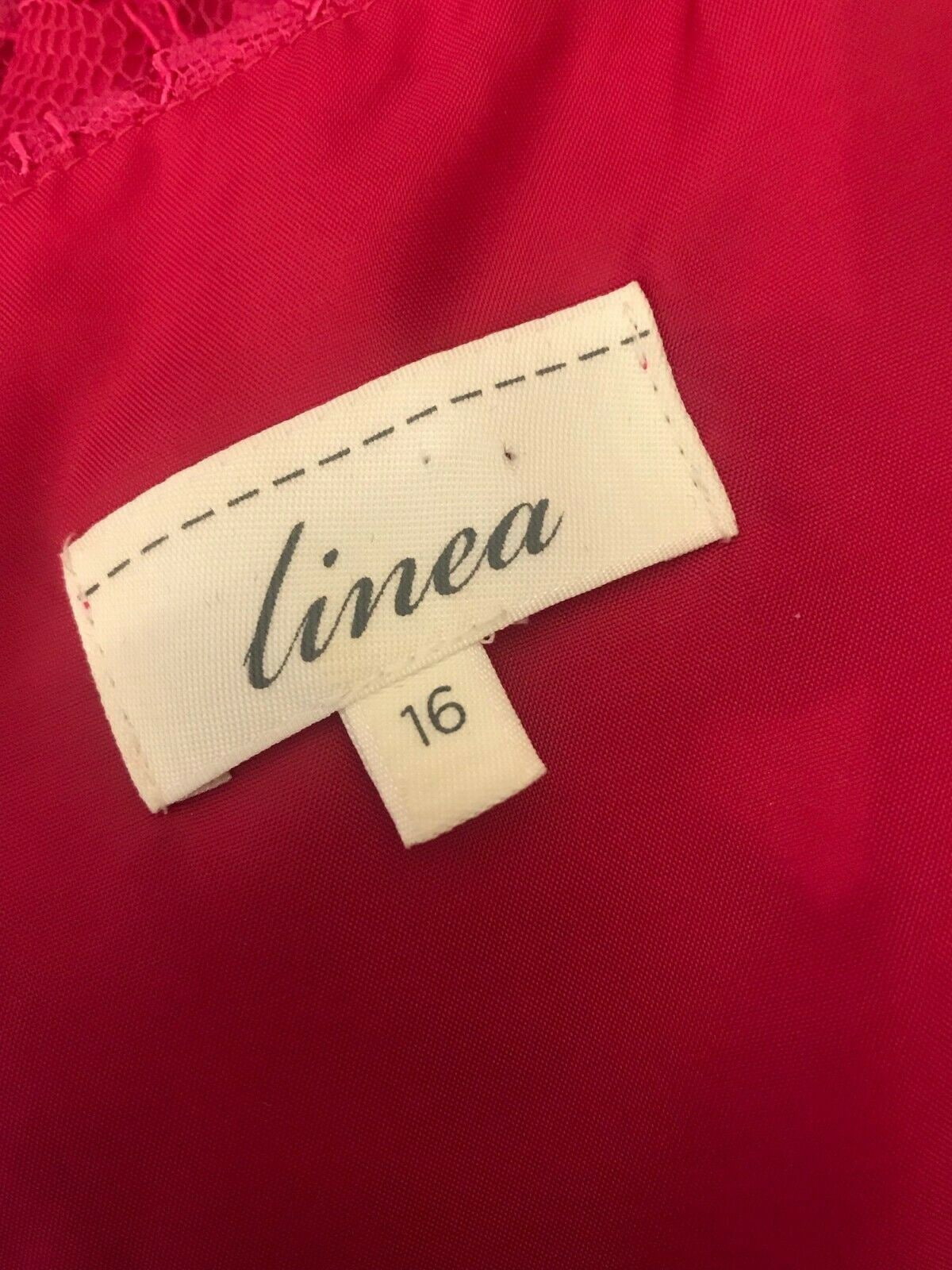 Linea Pink Lace Pencil Dress UK 16 US 12 EU 44 Timeless Fashions