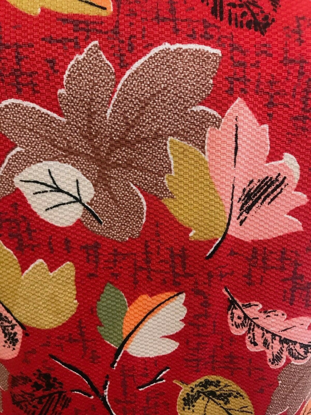Cath Kidston Women's Red Leaf Print Cotton Dress UK 8 US 4 EU 36 Timeless Fashions