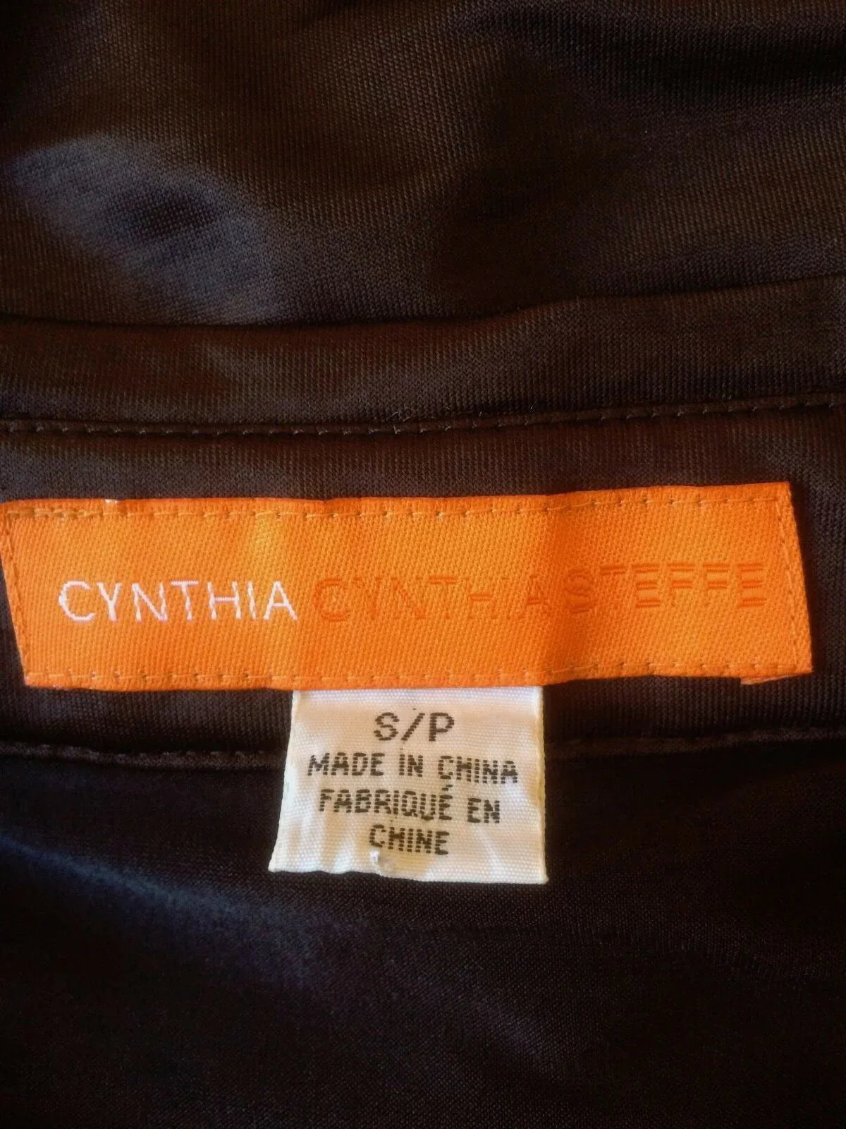 Cynthia Steffe Chocolate Brown Silky Top UK 8 US 4 EU 36 - Timelessfashions