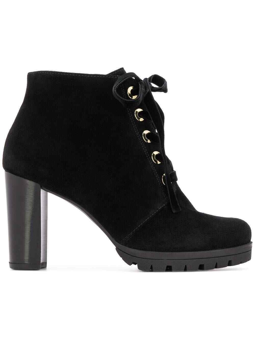 Hogl Women's Black Suede & Leather Ankle Boots UK 7 US 9.5 EU 41 Timeless Fashions
