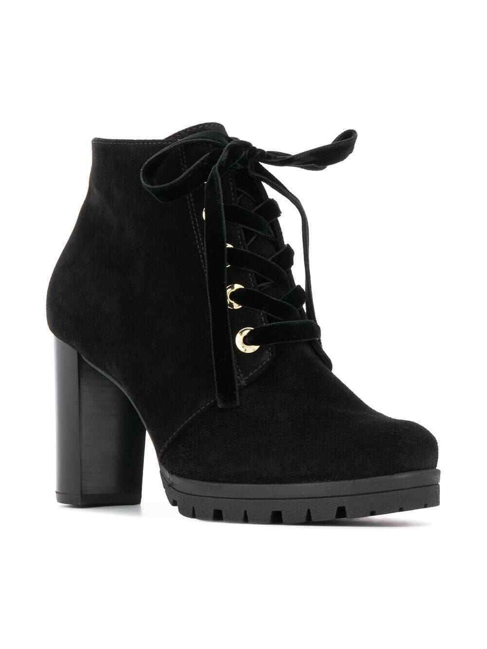 Hogl Women's Black Suede & Leather Ankle Boots UK 7 US 9.5 EU 41 Timeless Fashions