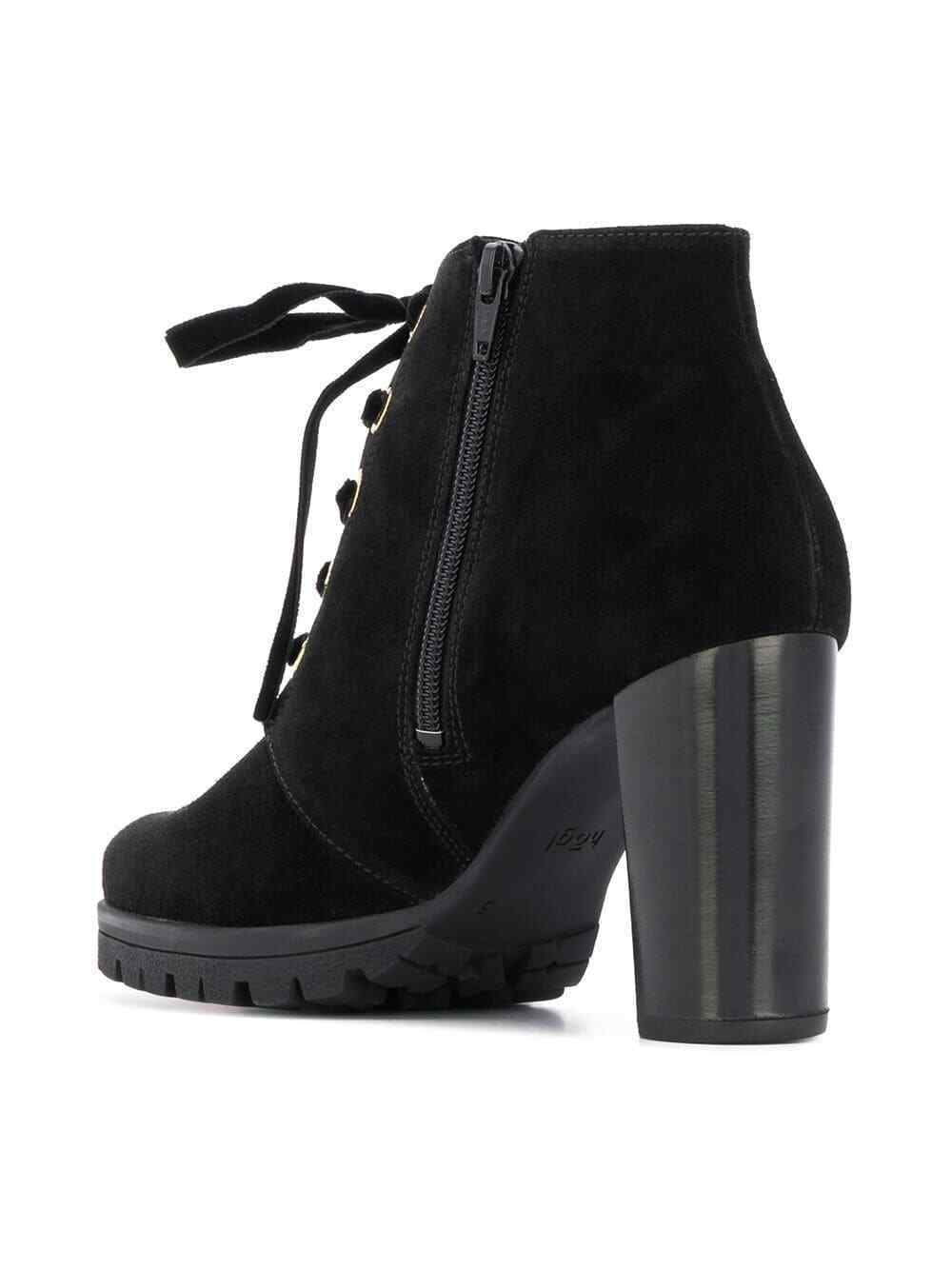 Hogl Women's Black Suede & Leather Ankle Boots UK 7 US 9.5 EU 41 Timeless Fashions