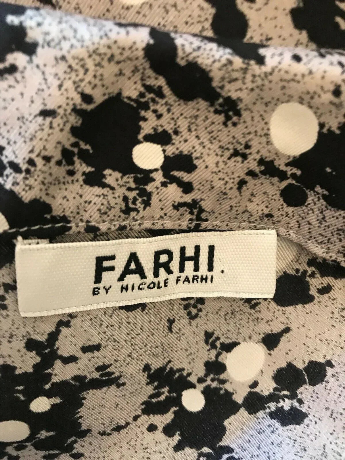 Farhi by Nicole Farhi Grey & Black Silk Sleeveless Dress UK 10 US 6 EU 38 - Timelessfashions