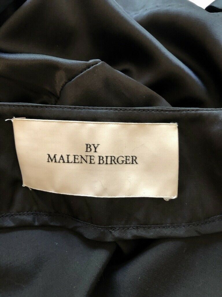 By Malene Birger Black Velvet, Silk & Satin Wrap Top UK 10 US 6 EU38 IT 42 Timeless Fashions