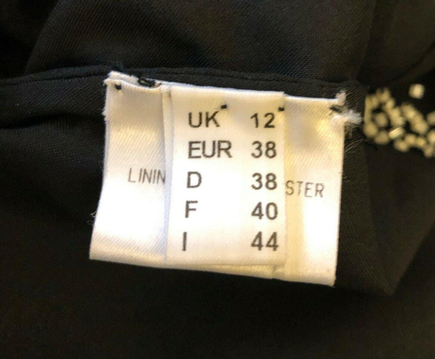 Gina Bacconi Vintage 80's Silk Beaded Black Evening Top UK 12 US 8 EU 40 - Timelessfashions