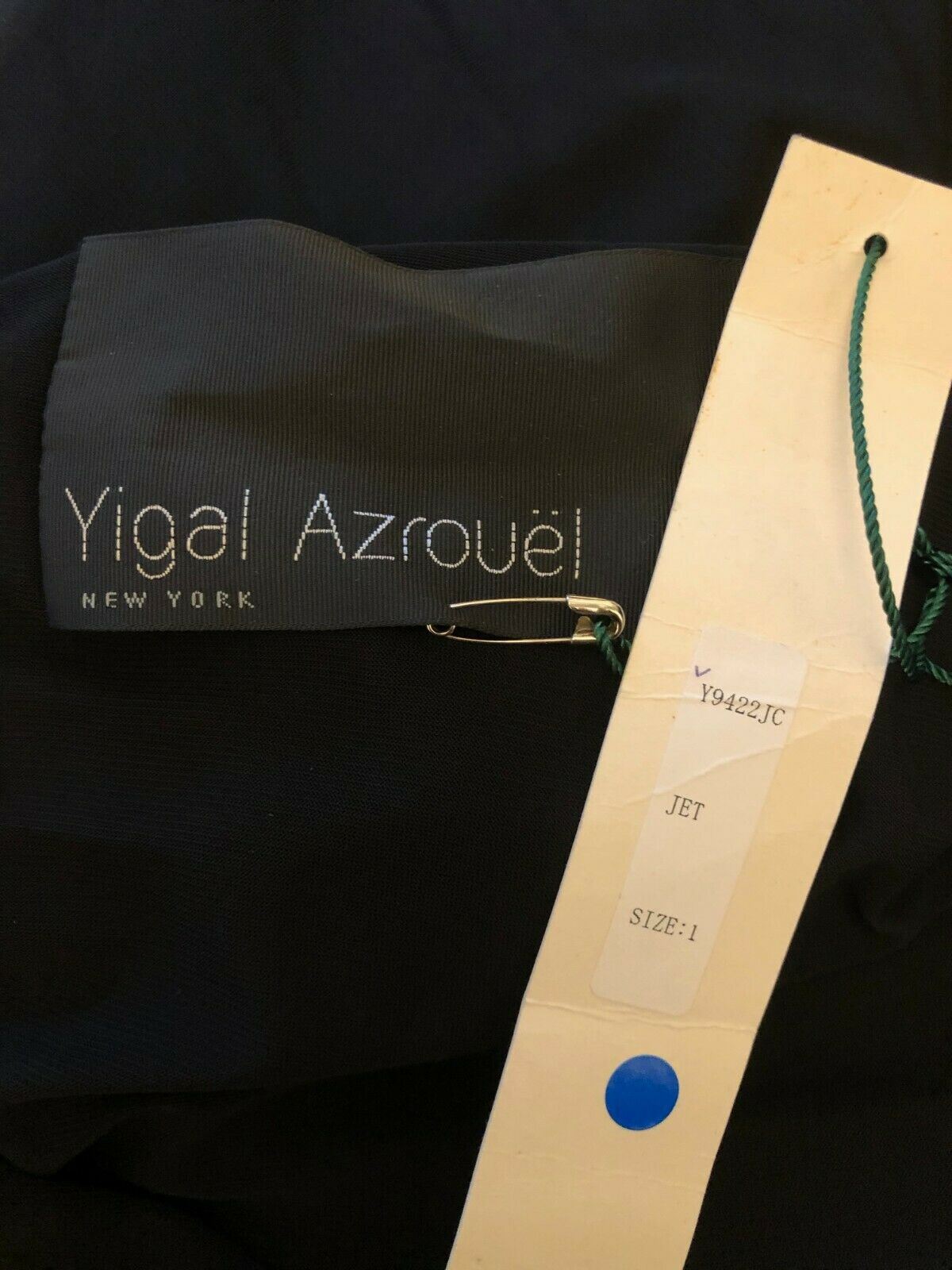 Yigal Azrouel Black One Shoulder Ruffle Drape Dress Sz 1 UK 8 US 4 EU 36 Timeless Fashions