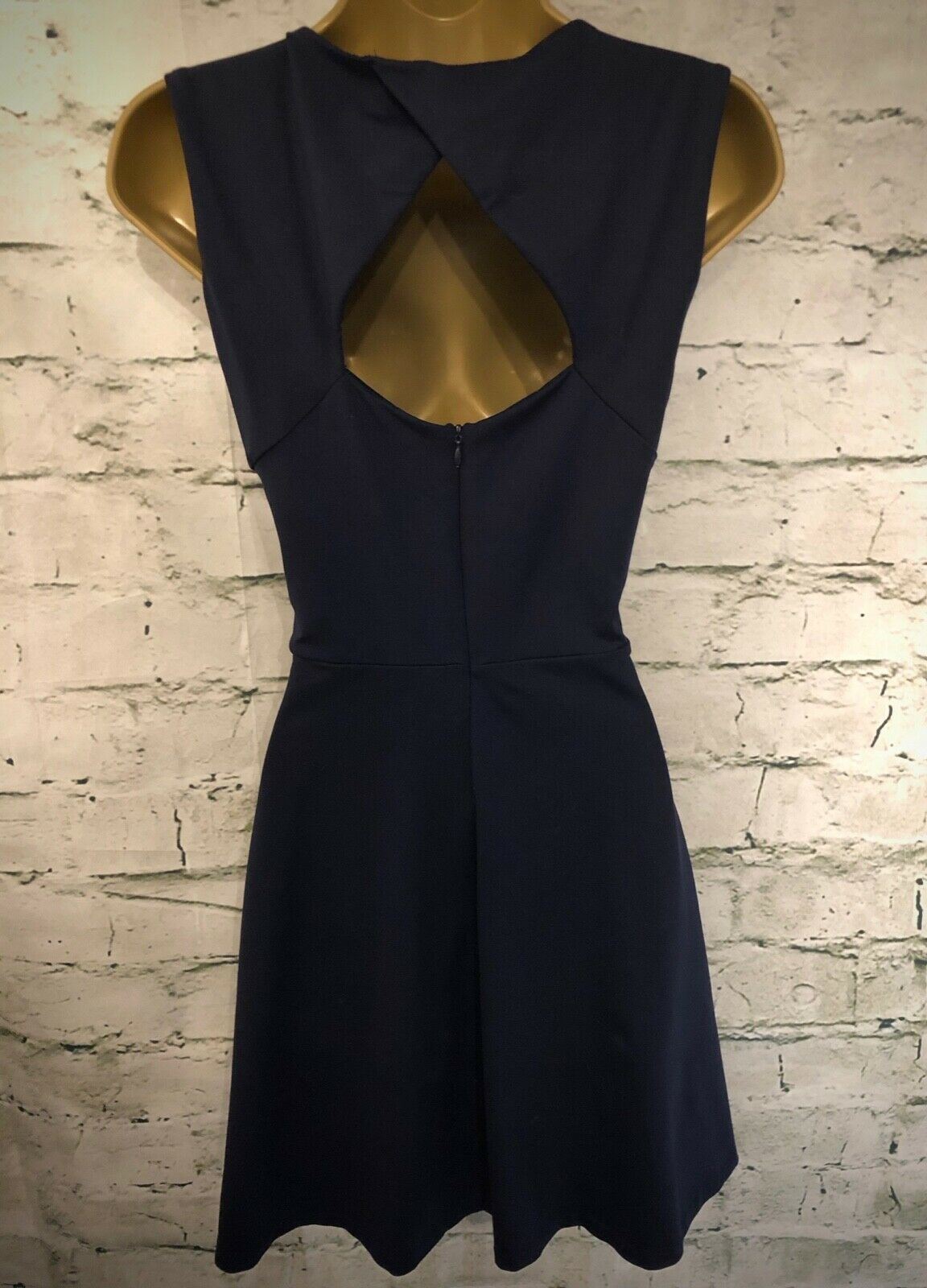 Cynthia Rowley Navy Blue Sleeveless Fit & Flare Dress UK 10 US 6 EU 38 Timeless Fashions