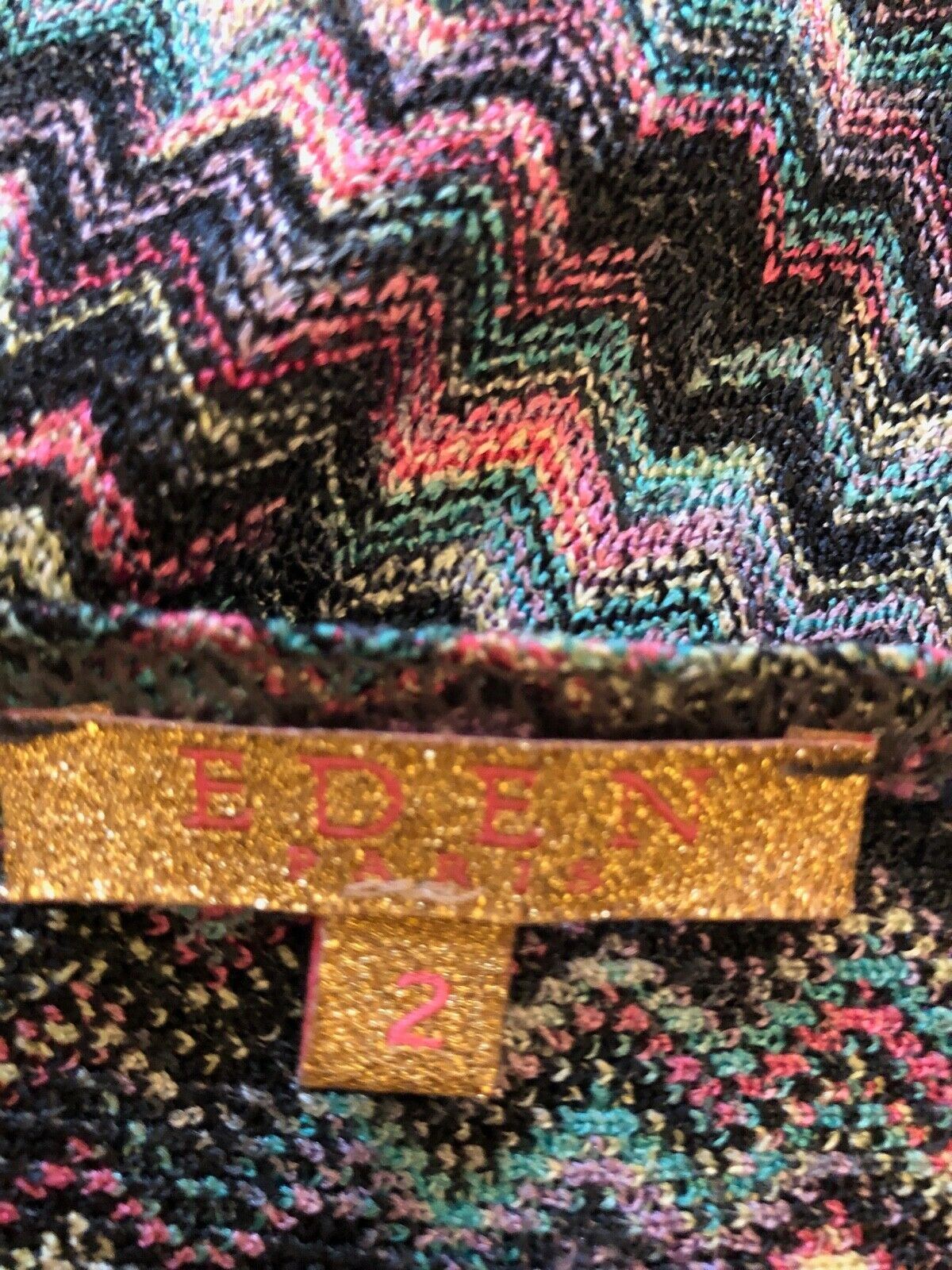 Eden Paris Multicolour Wrap Dress UK 10 US 6 EU 38 Timeless Fashions