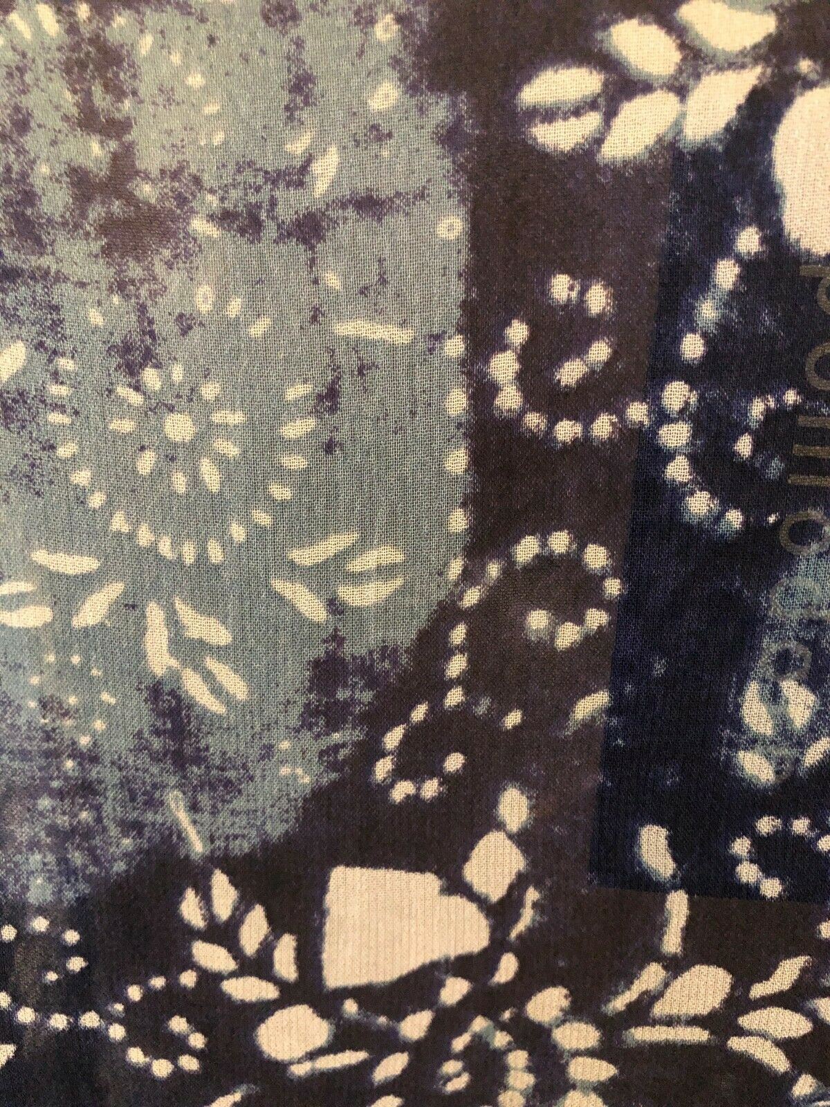 Pomodoro Indigo Chiffon Batik Duster Jacket UK 10 EU 38 US 6 Timeless Fashions