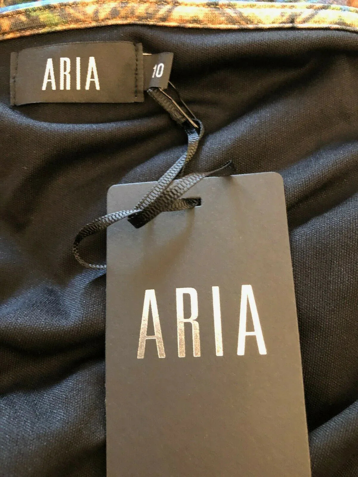 Aria Multicoloured 3/4 Sleeve Dress UK 10 US 6 EU 38 - Timelessfashions