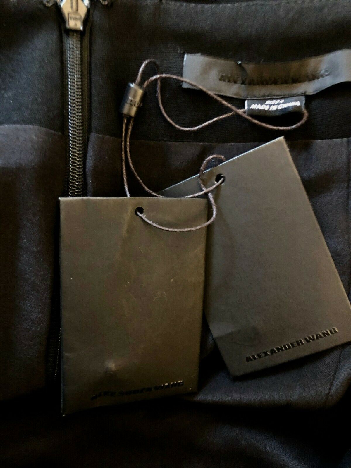 Alexander Wang Black Long Tail Wool Mix Mini Skirt UK 10/12 US 6/8 EU 38/40 Timeless Fashions