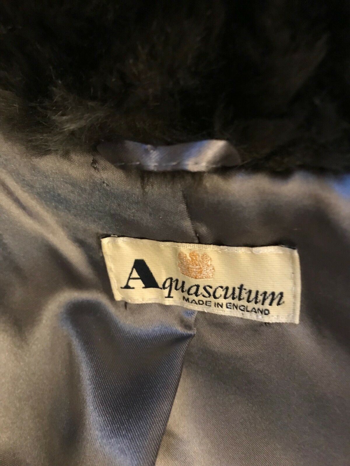 Aquascutum Vintage Womens Brown Faux Fur Jacket UK 14/16 US 10/12 EU 42/44 Timeless Fashions