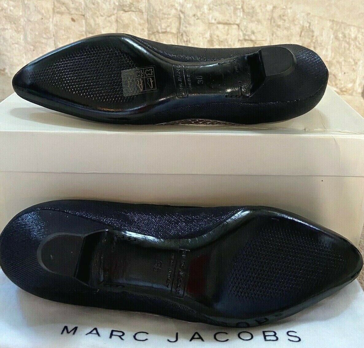 Marc Jacobs Black Low Heeled Toe Cut Out Slipper Court Shoes UK 3.5 US 6 EU 36 Timeless Fashions