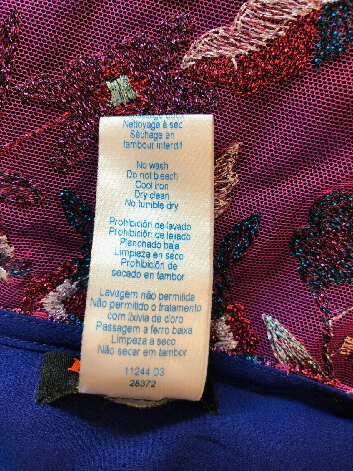 Bazar Christian Lacroix Vintage Purple Embroidered Mini Skirt UK 8 US 4 EU 34 Timeless Fashions