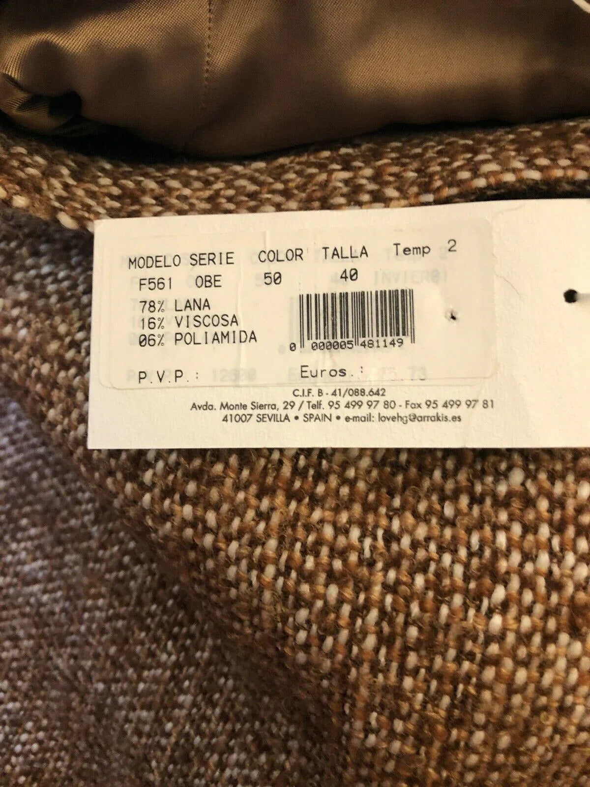 Hermes Govantes Rust Brown Tweed Pencil Skirt UK 10 US 6 EU 38 IT 42 - Timelessfashions