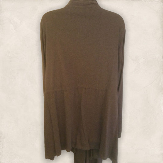 Taillissime La Redoute Creation Brown Long Cardigan UK 24/26 US 20/22 EU52/54 Timeless Fashions