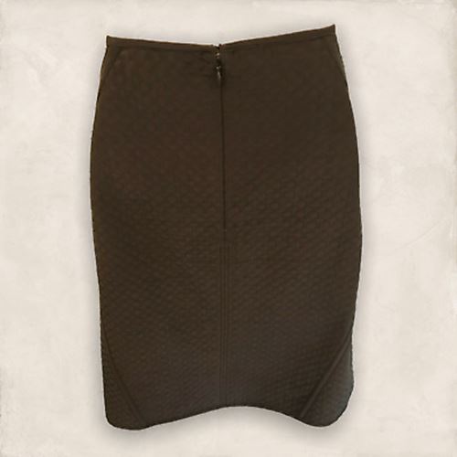 DKNY Brown Quilted A-line Skirt UK 8 US 4 EU 36 Timeless Fashions