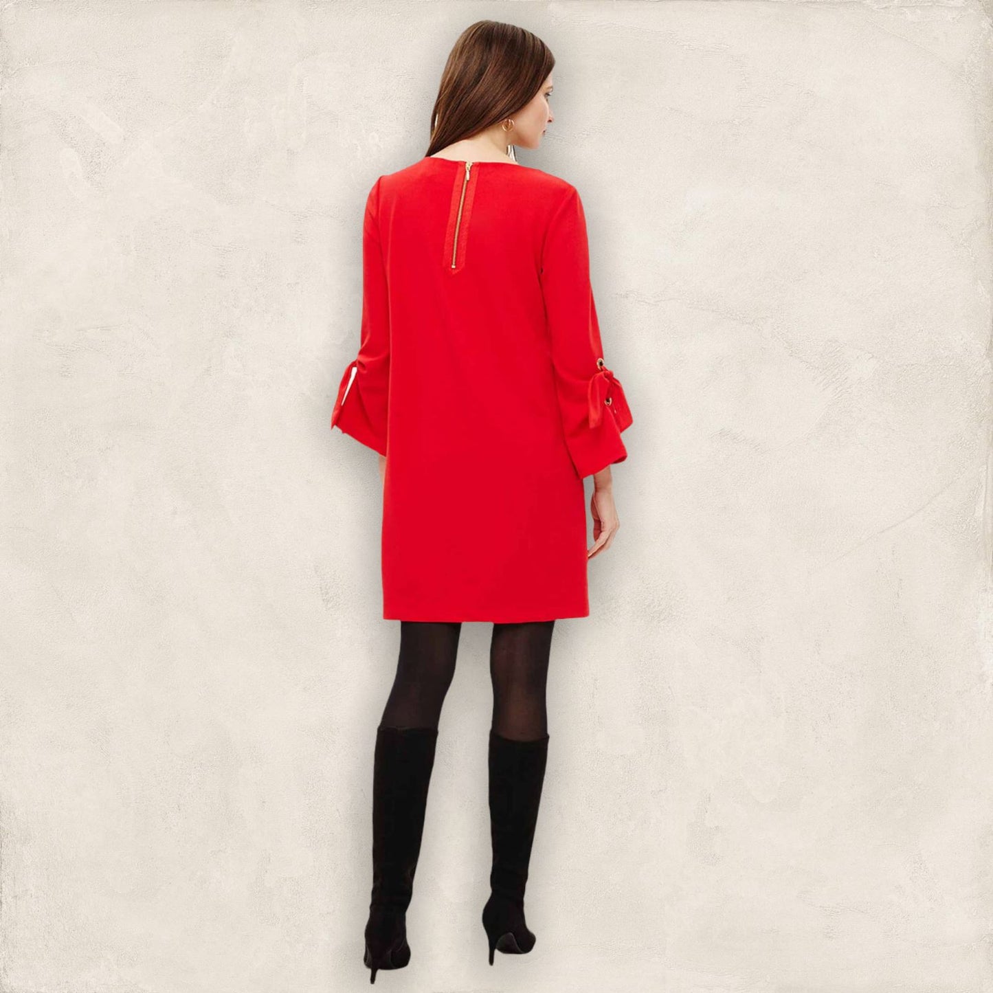 Phase Eight Cherry Red Tanya Tunic Dress UK 12 US 8 EU 40 Timeless Fashions