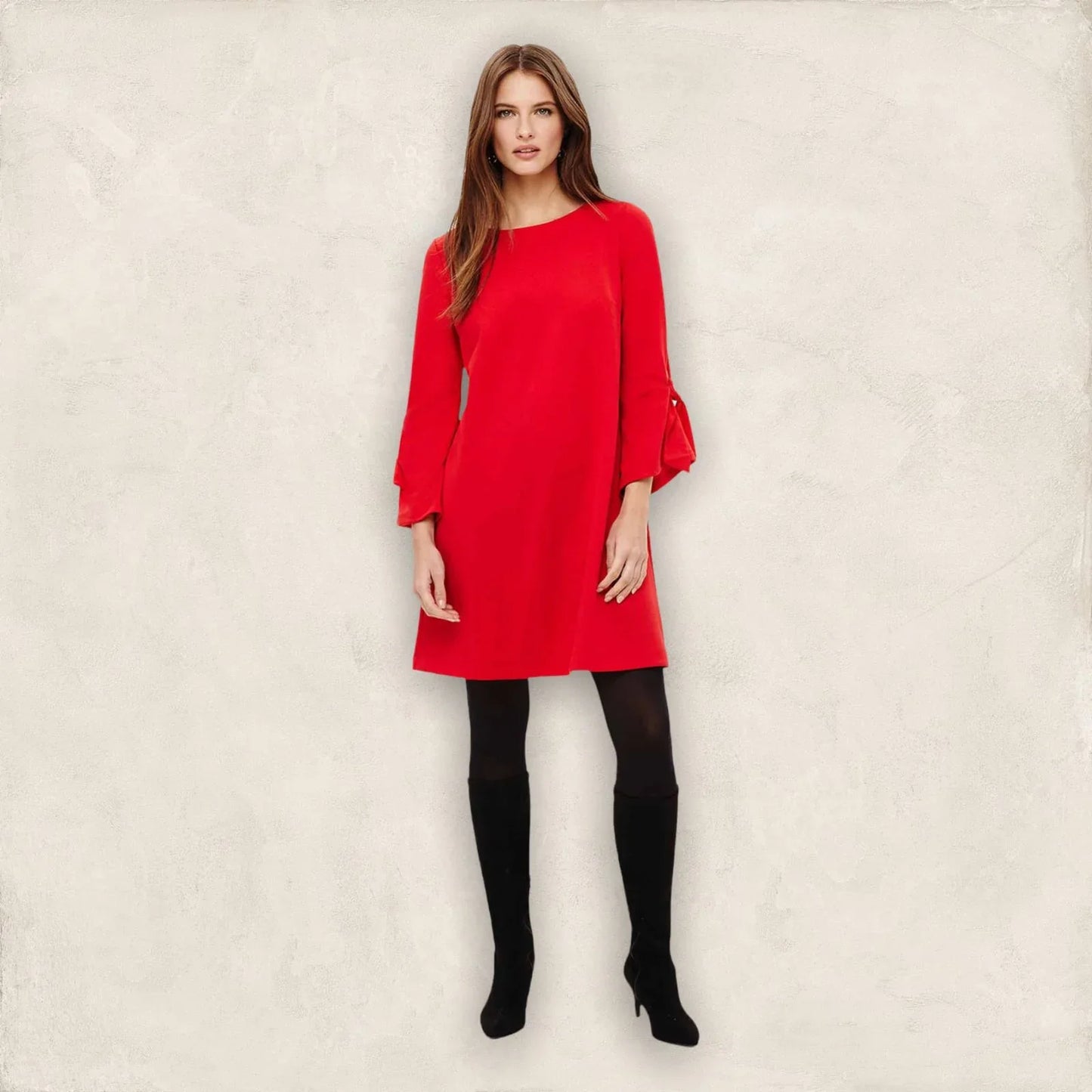Phase Eight Cherry Red Tanya Tunic Dress UK 12 US 8 EU 40 - Timelessfashions