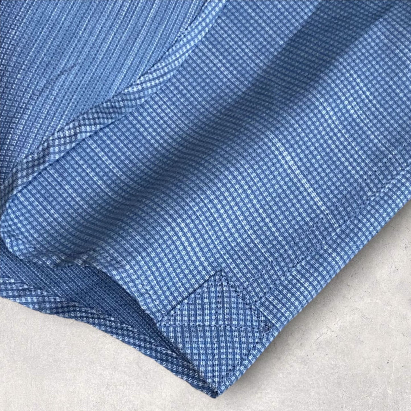 DKNY Mens Pure Check Blue Infinity Long Sleeve Shirt Size XL Timeless Fashions