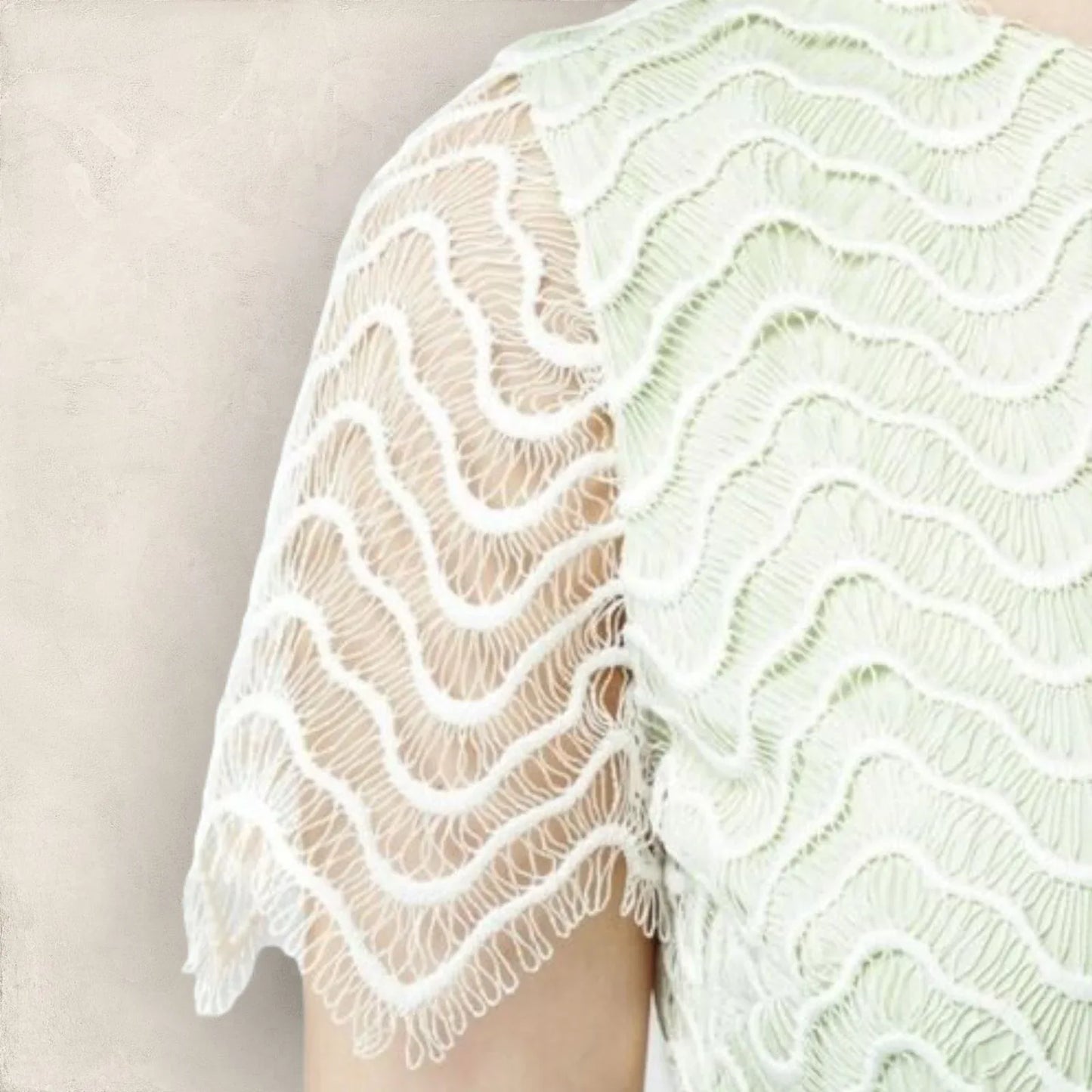 Reiss Soft Mint Green Lark Lace Overlay Dress UK 12 US 8 EU 40 RRP £190 - Timelessfashions