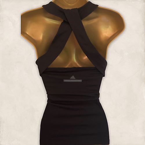 Stella McCartney Womens Adidas Brown Training, Running, Yoga Top UK 10 US 6 EU 38 Timeless Fashions