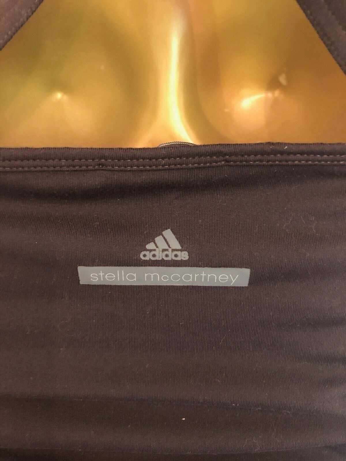 Stella McCartney Womens Adidas Brown Training, Running, Yoga Top UK 10 US 6 EU 38 Timeless Fashions