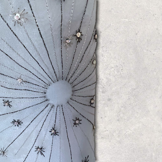 Zapa Ice Blue Organza Embroidered Summer Pencil Skirt UK 8/10 US 4/6 EU 36/38 Timeless Fashions