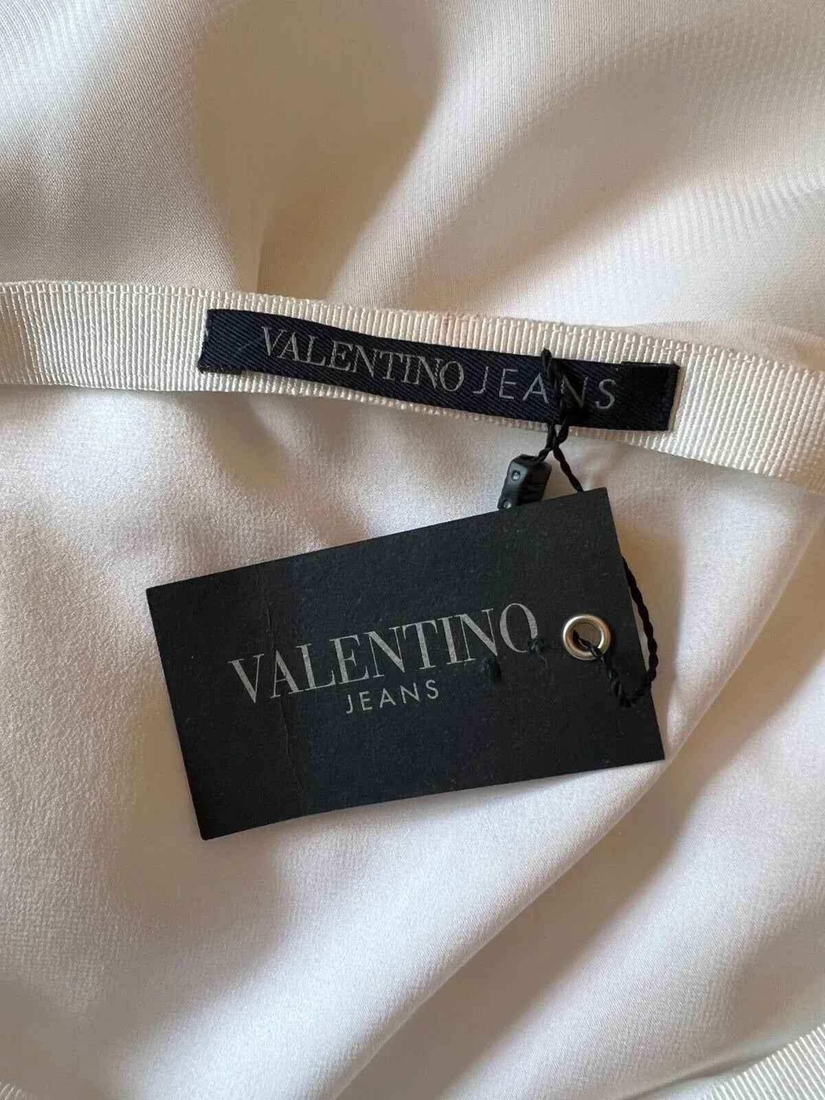Valentino Jeans Women's White & Black Floral Chiffon Skirt UK 10 EU 38 US 8 IT 42 - Timelessfashions
