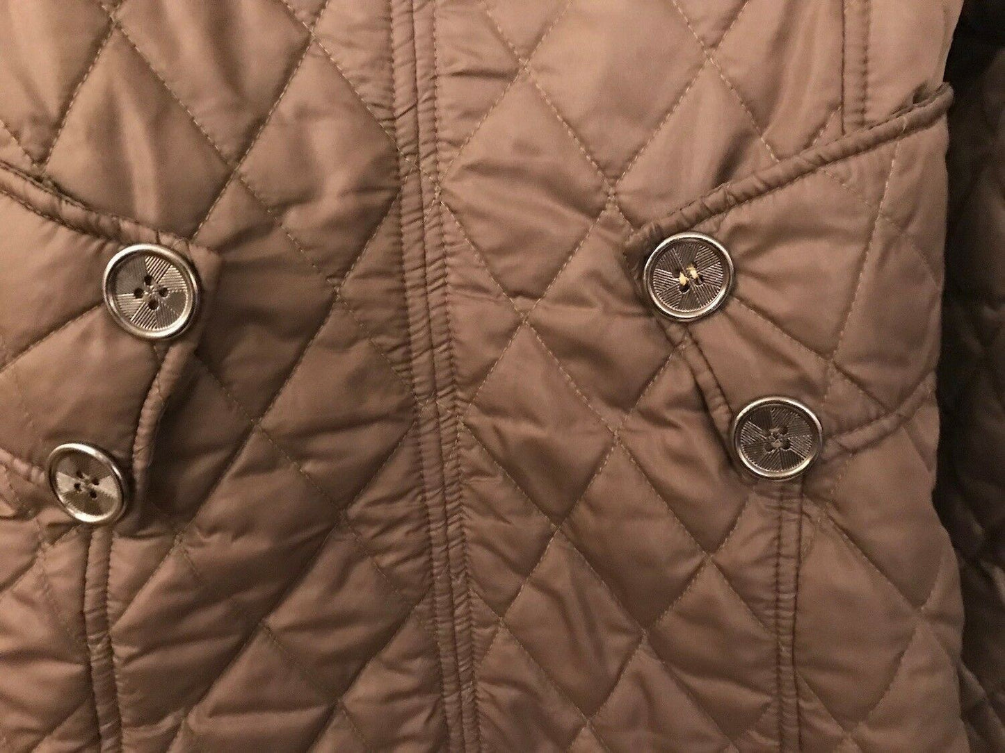 Fenn Wright Manson Ladies Brown Quilted Jacket UK 12 US 8 EU 40 Timeless Fashions