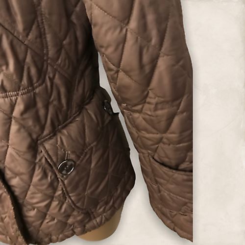 Fenn Wright Manson Ladies Brown Quilted Jacket UK 12 US 8 EU 40 Timeless Fashions