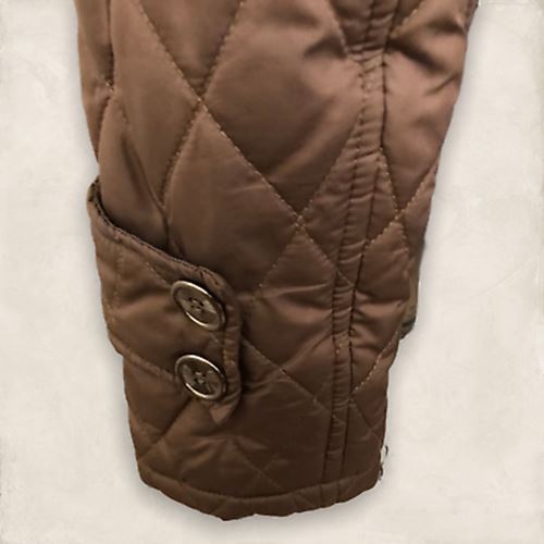Fenn Wright Manson Ladies Brown Quilted Jacket UK 12 US 8 EU 40 Timeless Fashions