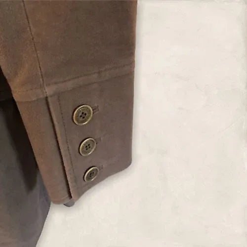 Ted Baker Brown Brushed Cotton Moleskin Belted Ladies Jacket Sz 2 UK 10 US 6 EU 38 - Timelessfashions