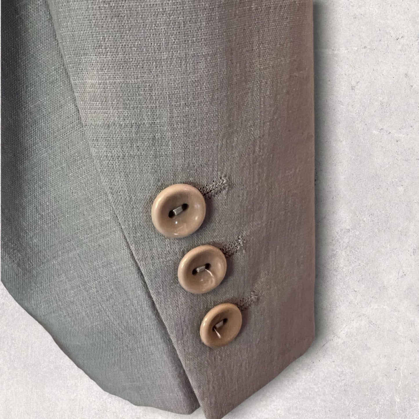 Gina B by Heidemann Vintage Dove Grey Virgin Wool Blend Jacket UK 16 US 12 EU 44 Timeless Fashions