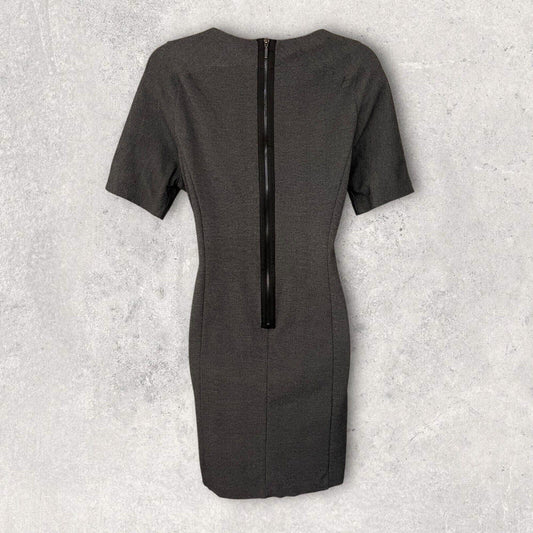 Phase Eight Grey Short Sleeve Dress, Formal, Office UK 14 US 12 EU 42 - Timelessfashions