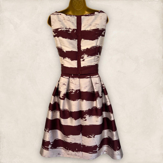 Phase Eight Burgundy & Metallic Silver Skirt & Top UK 14 US 10 EU 42 Timeless Fashions