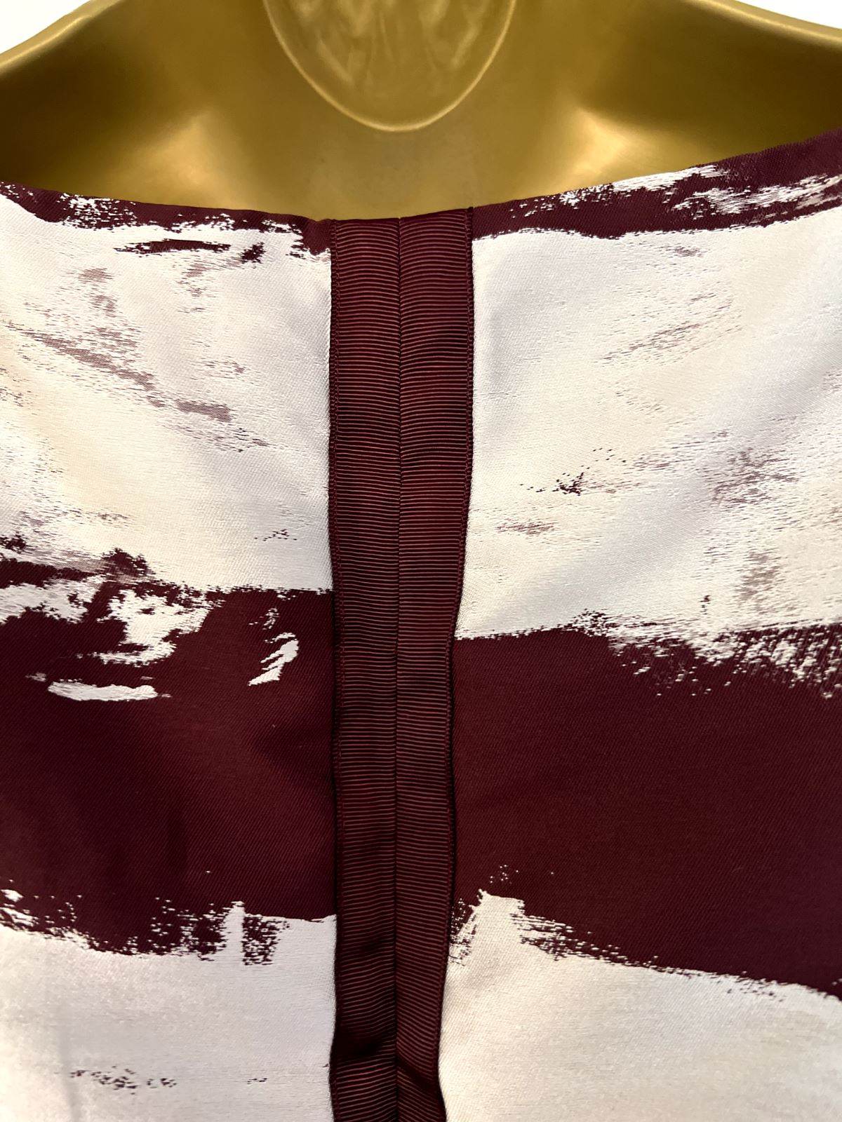 Phase Eight Burgundy & Metallic Silver Skirt & Top UK 14 US 10 EU 42 Timeless Fashions